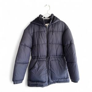 Topshop Dark Blue Quilted Jacket